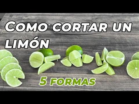 Como cortar limon para tequila