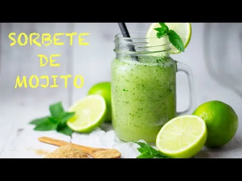 Sorbete de mojito para beber