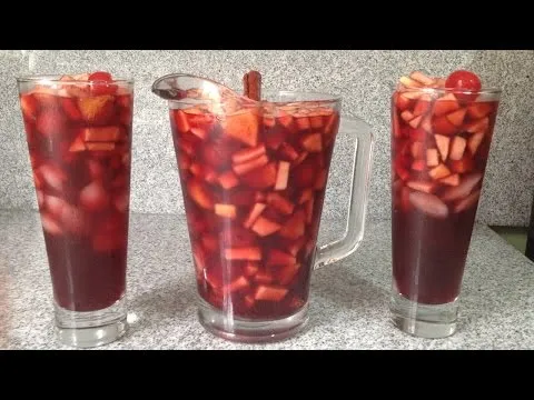 Como se hace la sangria casera