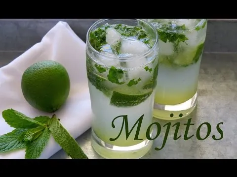 Mojitos con menta o hierbabuena