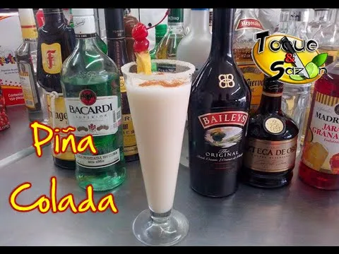 Que lleva la piña colada con alcohol