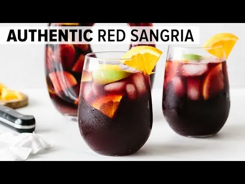 Recipes for sangria with red wine and fruit