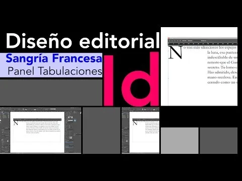 Sangria francesa indesign
